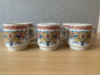 Nová retro souprava hrnků Dubí Czechoslovakia - 300 ml, 6 ks