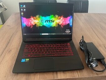 HERNÍ MSI GF63 15.6"FHD-RAM 16GB-GTX1650-SSD512GB-i5 11400H