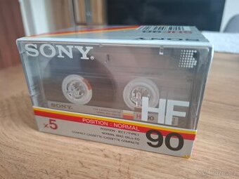 Audiokazety Sony HF90 5-pack