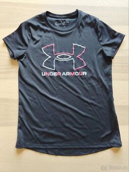 Sportovní černé tričko UNDER ARMOUR youth vel. M