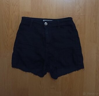 Džínové dámské černé šortky Tally Weijl velikost 32 (XS)