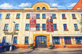 Kanceláře a ateliéry v centru Pardubic - Veselka