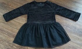Černé sváteční šaty s tylovou sukní vel. cca 80