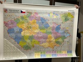 Nástěnná mapa ČR
