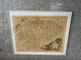 Zarámované repliky historických map