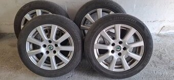 Alu kola Borbet R16 5x112 + pneu 205/55 R16