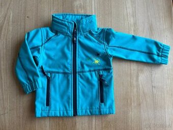 Softshell bunda s odnímatelnou kapucí, vel. 80 - 86