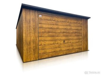Plechová garáž 4x6m - 1
