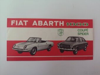 Fiat Abarth OT 1000 coupe / spider - prospekt