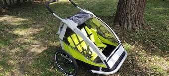 Vozík XLC Duo 8Teen pro 2 děti, odpružení Dogy