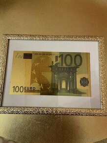 Zlatá bankovka 100 €
