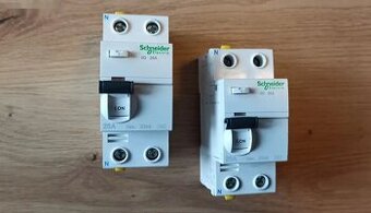 Proudový chránič Schneider 2P 25A/30mA, nové kusy