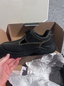 Bezpečnostní kožené sandály SLY FOXSAN SB