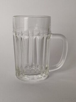 Retro sklenice na pivo Jiří Brabec, stará 0,3l, pošta 75.-