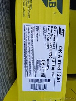 Svařovací drát ESAB 12,51 pr. 0,8 mm /15kg