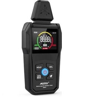 Digitální detektor elektromagnetického pole s teploměrem