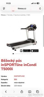Běžecký pás insportline incondi T5000i