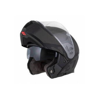 ZED F19, výklopná přilba, šedá, M