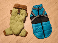 Obleček pro pejska N.O.V.É. zelenkavá/hnědá + modrá/černá