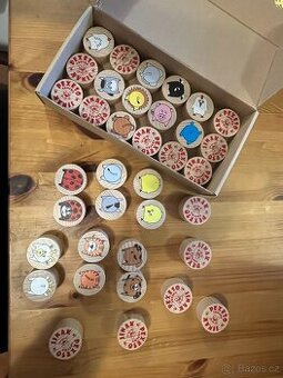 Dřevěné pexeso zvířátka hlavy/zadky