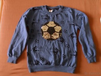 Mikina flitry - fotbalový míč vel. 146