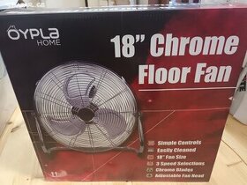 Novy podlahovy ventilator nerezovy