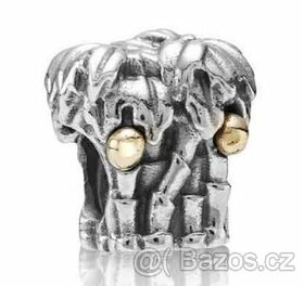 Přívěsek PANDORA- PALMA. Stříbro + zlato. Nový