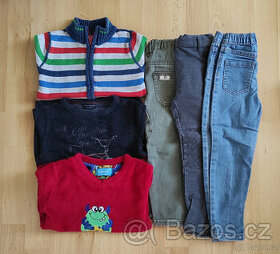 Chlapecké oblečení (svetr, mikiny, kalhoty) vel. 98-104