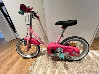 Dětské kolo 14" včetně přídavných koleček, Decathlon