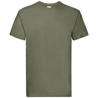 Triko pánské Fruit of the Loom Super Premium T - olivové