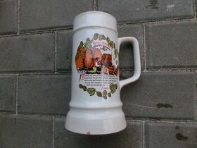Keramický korbel na pivo Pivní otčenáš
