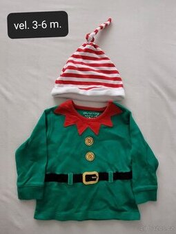 Kojenecký set vánoční skřítek, v. 3-6m. - 1