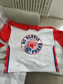 Dres HC Slavia s podpisy, mistr ligy 07/08