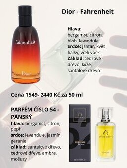 Parfém č. 54 ( inspirace Dior - Fahrenheit ) - 1