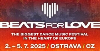 Beats for love Ostrava 5.7. (3 jednodenní vstupenky)