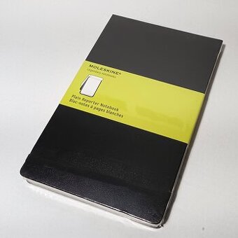 MOLESKINE Reportér černý L, čistý, měkký