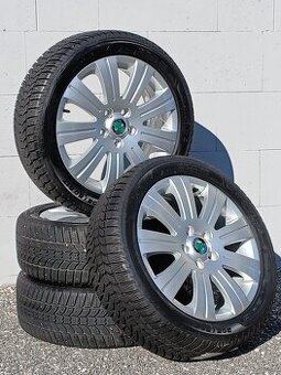 Kompletní zimní orig alu Škoda Superb 205/50/17 vzorek 7mm