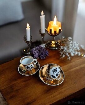 Přátelská retro kávová sada