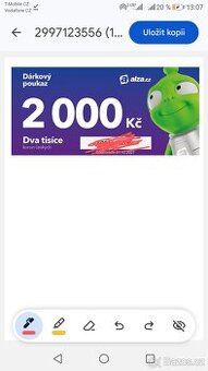Alza poukaz 2000kč