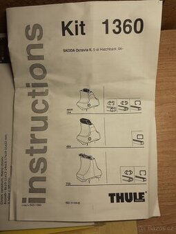 Montážní kit Thule 1360 pro Škoda Octavia