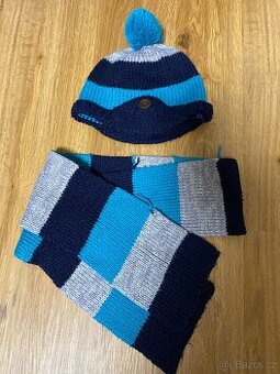 Set šála a čepice 110/116