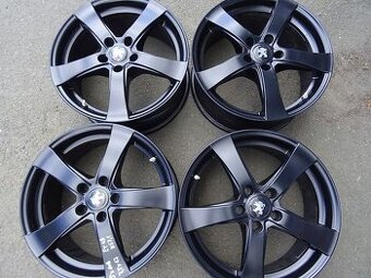 Alu disky černé na Peugeot, 17", 5x108, ET 48, šíře 7,5J