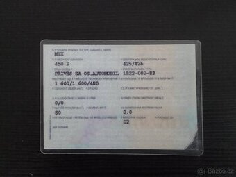 přívěsný vozík na auta