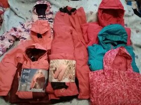 146 152 lyžařská zimní bunda oteplené kalhoty Crivit