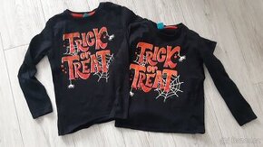Sourozenecká trička halloween vel 128 a 134