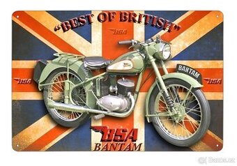 plechová cedule - BSA Bantam: Best of British