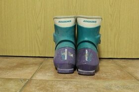 Dětský set lyže lyžáky hůlky - lyžáky vel 19,5