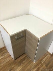 Dolní rohová kuchyňská skříňka Latte 90 x 90cm, dub