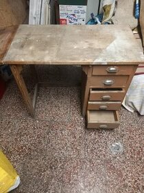 Retro dětský psací stůl - 1
