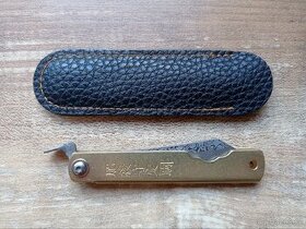 zavírací japonský nůž z damascenské oceli